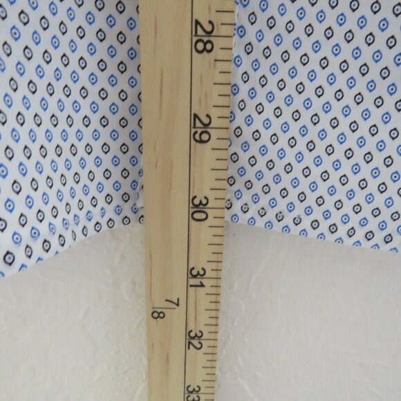 Michael Brandon* Men's Short Sleeve Button Down Curved Hem BOHO Shirt~ Size XL - Picture 8 of 12